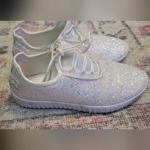 Sparkly White Sneakers Women's Size 7